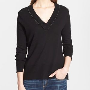 Rag & Bone Leanna V-Neck Merino Wool Sweater